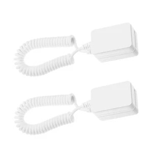 2Pcs Remote Leash TV Remote Cable Adhesive Tether Retractable Tether Desk Phone - Picture 1 of 12