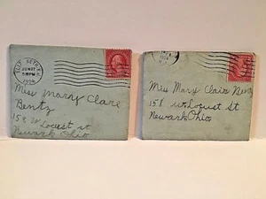 (2) 1924 Brief & Umschläge nach Newark, Oh. Z1 - Bild 1 von 7