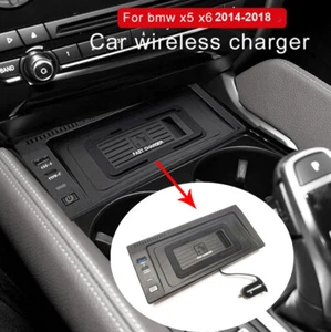 15W Car Wireless Charger Fast Phone Charger For BMW X5 F15 X6 F16 2014-2018 AUK - Picture 1 of 10