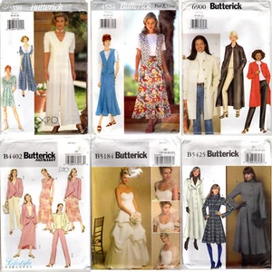 CHOICE: UNCUT Butterick Sewing Patterns Misses' Sizes 18-20-22 Dresses Skirts - Picture 1 of 37