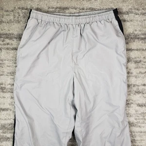 Nike Track Pants Uomo Medium Coulisse Y2K Vintage Grigio Dritto Misura 30x31 - Foto 1 di 12