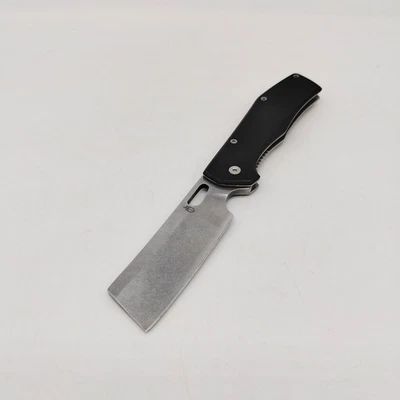 Gerber Flatiron Folding Pocket Knife Cleaver Black Handle 4660618A Pocket Clip  - Image 1 of 4