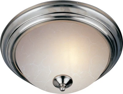 Maxim 5840 Nickel Essentials 11"W 1-Light Ceiling Light - Image 1 of 2