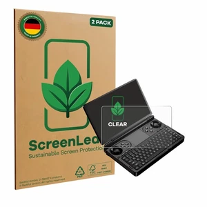 2x ScreenLeaf Displayschutzfolie für GPD Win Mini (2025) nachhaltig verpackt - Bild 1 von 10