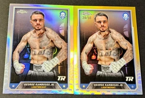 2024 Topps Chrome Boxing Gold /50 George Kambosos Jr Refractor Rookie RC #22 - Picture 1 of 2