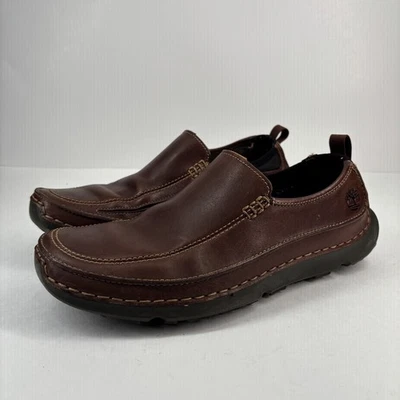 Timberland Coltin Para hombres EE. UU. 9,5 M Cuero Marrón Sin Cordones Informales Mocasines Zapatos de Vestir Foto 1 de 4