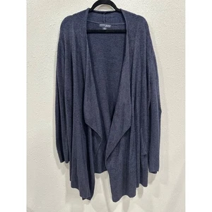 Barefoot Dreams CozyChic Lite Open Front Cardigan Sweater Blue 3X Women - Picture 1 of 6