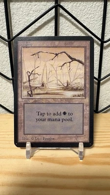 Magic: The Gathering – Swamp (Alpha 1993) – Vintage Old School MTG - Image 1 of 2