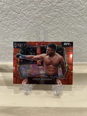 2023 Alonzo Menifield UFC SELECT Octagonside Red Disco /99 - Image 1 of 2