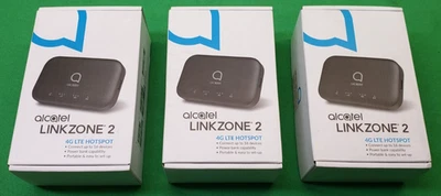 *Lote de 3* Punto de acceso WiFi Alcatel Linkzone 2 MW43TM25 4G LTE nuevo en caja Foto 1 de 4