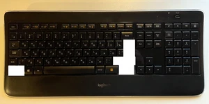 Logitech K800 Tastatur Ersatztasten und Clips / Ersatzteile RU / ENG - Bild 1 von 1