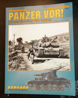 PANZER VOR 1935-45 #1 GERMAN ARMOR OF WAR 1939-1945  Concord Pictorial 7053 - Image 1 of 4