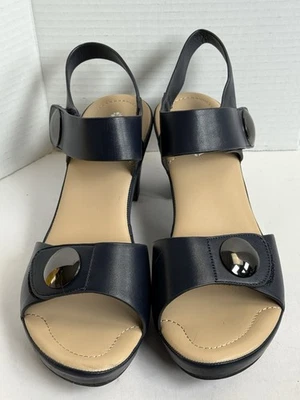 Patrizia by Spring Step DADE Strappy Slingback Sandals/Heels/Pumps Blue Size 9 - Image 1 of 4