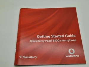 W bardzo dobrym stanie Nieużywany angielski Blackberry 8100 Pearl Instrukcja obsługi - Zdjęcie 1 z 4