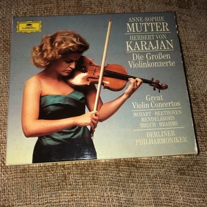 Anne-Sophie Mutter Herbert Von Karajan Great Violin Concertos 4 CD & Booklet - Picture 1 of 16