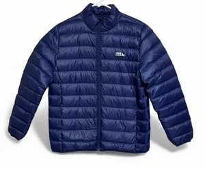Eddie Bauer Down Quilted Lightweight Navy Blue  Youth Boys Girls XL 14/16 - Picture 1 of 10