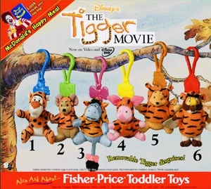 The Tigger Film McDonald’s Spielzeug Komplettsatz ungeöffnet mit je offenem Doppel - Bild 1 von 11