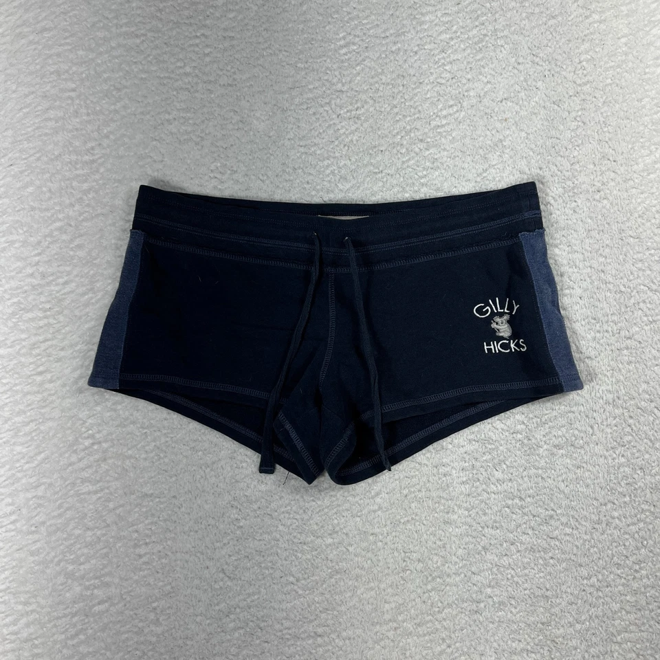 Gilly Hicks Women's Navy Athleisure Casual Shorts Size M Waist 33" Vintage - Image 1 of 4