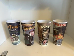 TAZZE MONSTER VINTAGE, plastica pesante, lavabile in lavastoviglie - Set di 4 - Foto 1 di 5