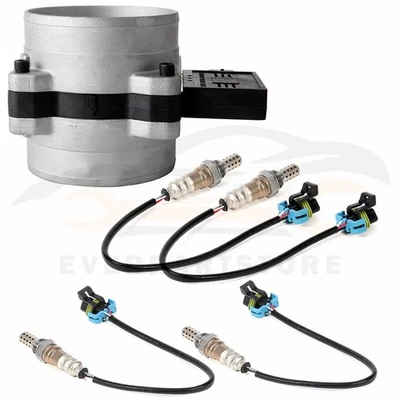 4x Sensor de oxígeno O2 y sensor de flujo de aire de masa para 2000 GMC C2500 C3500 Sierra 7,4 L Foto 1 de 4