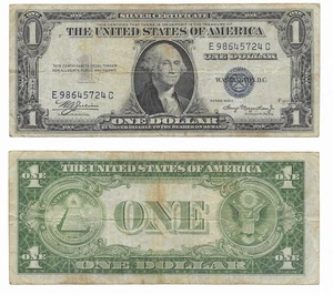 1935 A $1 dollar bill US Federal Reserve note one SILVER CERTIFICATE - Picture 1 of 1