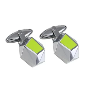 ACME Studio "Crystalline" Enamel Cufflinks by Architects HARIRI & HARIRI - NEW - Picture 1 of 2