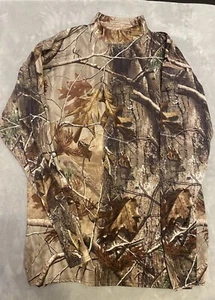 High Neck Camo Hunting Long Sleeve Men Shirt Outdoors Size 2x Large - Picture 1 of 3