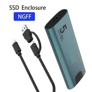 USB Type C External Hard Drive Box NGFF SSD Enclosure SSD Case 5Gbps 5Gbps 8TB - Afbeelding 1 van 6