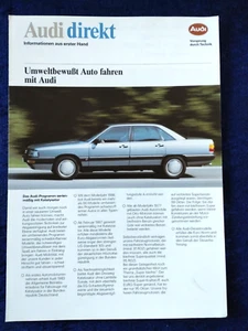 AUDI 100 CD Prospekt 1987 - Bild 1 von 3