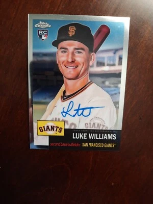 🟠2022 Topps Chrome Platinum Anniversary Luke Williams CPA-LWI RC Auto⚫️ - Image 1 of 2