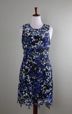 T TAHARI NWT $103 Guipure Floral Lace Lined Sleeveless Shift Dress Size 12 - Image 1 of 4