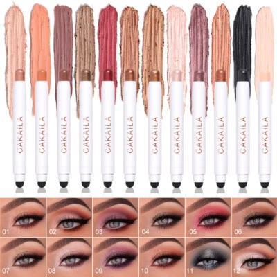 High light Eye Shadow Pen Pencil Eyeshadow Stick Eyeliner Shimmer Lasting Women - Image 1 of 4