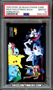 Mewtwo Phone Card Pokemon Japanese Movie Mewtwo Strikes Back H - PSA 10 - Picture 1 of 2