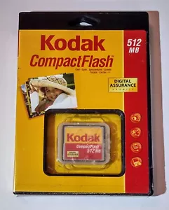 Vintage NEW Kodak 512MB CF Compact Flash Camera Memory Card Sealed NIP NOS - Picture 1 of 7