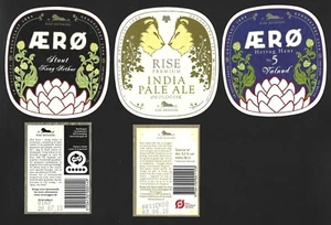 Aerø Rise Bryggeri DENMARK Authentic Old beer labels - Picture 1 of 1