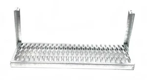 Aufstiegsleiter, Klapptritt klappbar feuerverzinkt mit 1 breiten Stufe 109700 - Bild 1 von 4
