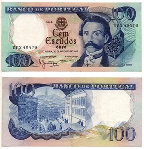 PORTUGAL 100 Escudos (30-11-1965) Pick 169a, Almost Uncirculated - Picture 1 of 1