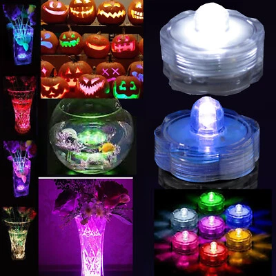 12/24/36 Led Submersible Waterproof Wedding Floral Decoration Party Tea Light - Image 1 of 4