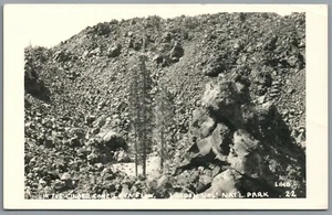 RPPC Postkarte Lassene Nationalpark CA im Aschenkegel Vulkan Lavastrom - Bild 1 von 3