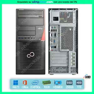PC DESKTOP FISSO RINNOVATO FUJITSU WIN 11 INTEL i7 WI-FI SSD 256GB 16GB RAM - Imagen 1 de 7