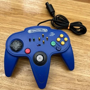 Nintendo 64 Blue Controller Competition PRO N64 - Fully Working - SloMo etc - Picture 1 of 5