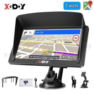 XGODY 7" Car Truck Sat Nav GPS Navigation Offline Lane Assistant Free AU Maps FM - Picture 1 of 13