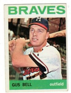 1964 Topps #534 Gus Bell - Milwaukee Braves, Excellent Condition