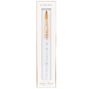 Cepillo de uñas acrílico Kiara Sky 100% Kolinsky #10 - mango transparente - Imagen 1 de 2
