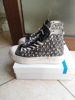 Gioselin Play Glitter Argento Sneakers Alte - Immagine 1 di 4