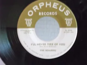 The Bombers,Orpheus 1101,"Malena",US,7" 45,1955 classic R&B, hard to find,Mint- - Picture 1 of 2