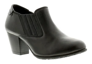 Womens Comfort Plus Lucia Leather Comfort Formal Zip Up Court Shoes Sizes 4 to 8 - Picture 1 of 1