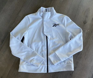 Women's Reebok White Full Zip Track Jacket-Small - Picture 1 of 5