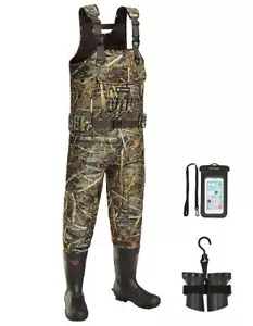 Men's Hunting / Fishing Waders | 200G 3M™ Thinsulate | Sizes 8-14 - Picture 1 of 15