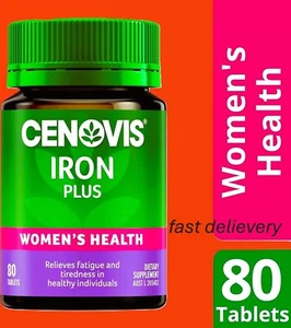 Cenovis Iron Plus - With Folic Acid, Vitamins C, B5, B6, & B12 (Tablets 80) - Picture 1 of 5